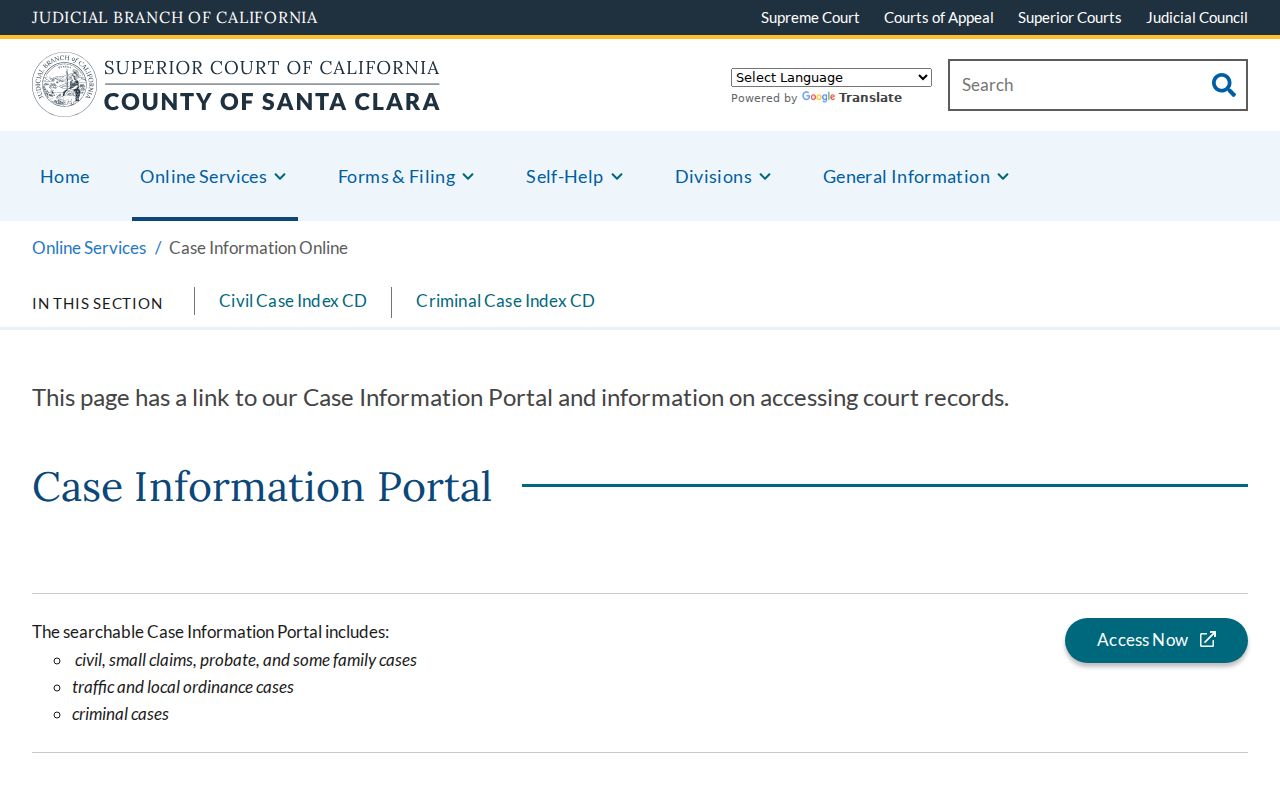Los Gatos residents directory Santa Clara Superior Court case search