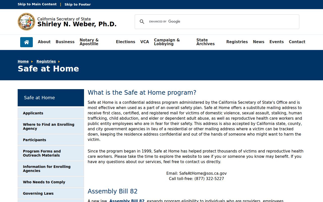 Los Gatos neighbors Safe at Home address confidentiality